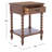 Solid Wood Top End Table with Storage-1683813239