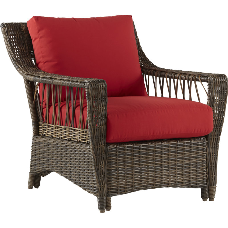 Chaise de terrasse avec coussins Lonoke, Cast Oasis Sunbrella® Plainweave