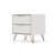 Rockefeller 20" Mid-Century Modern 2-Drawer Nightstand in Off White-1020609014