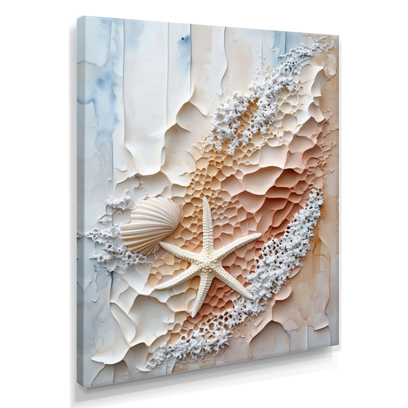 «Treasures of the Tide III», art mural sur toile océan, H 32 po x l 16 po, Toile tendue