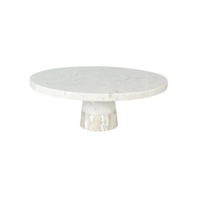 Mother Of Pearl Marble Marble Cake Stand
