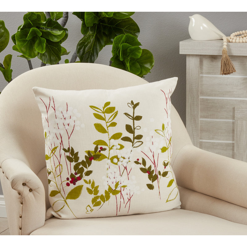 Jardin Square Cotton Pillow Cover