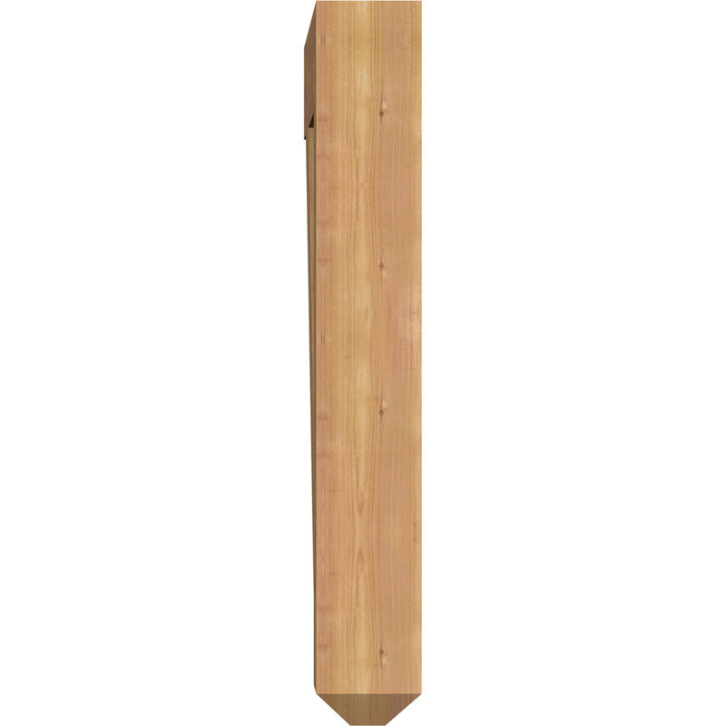 5 1/2"W x 32"D x 38"H Balboa Craftsman Smooth Bracket, Western Red Cedar, 6" W x 32" D x 38" H, Smooth Western Red Cedar