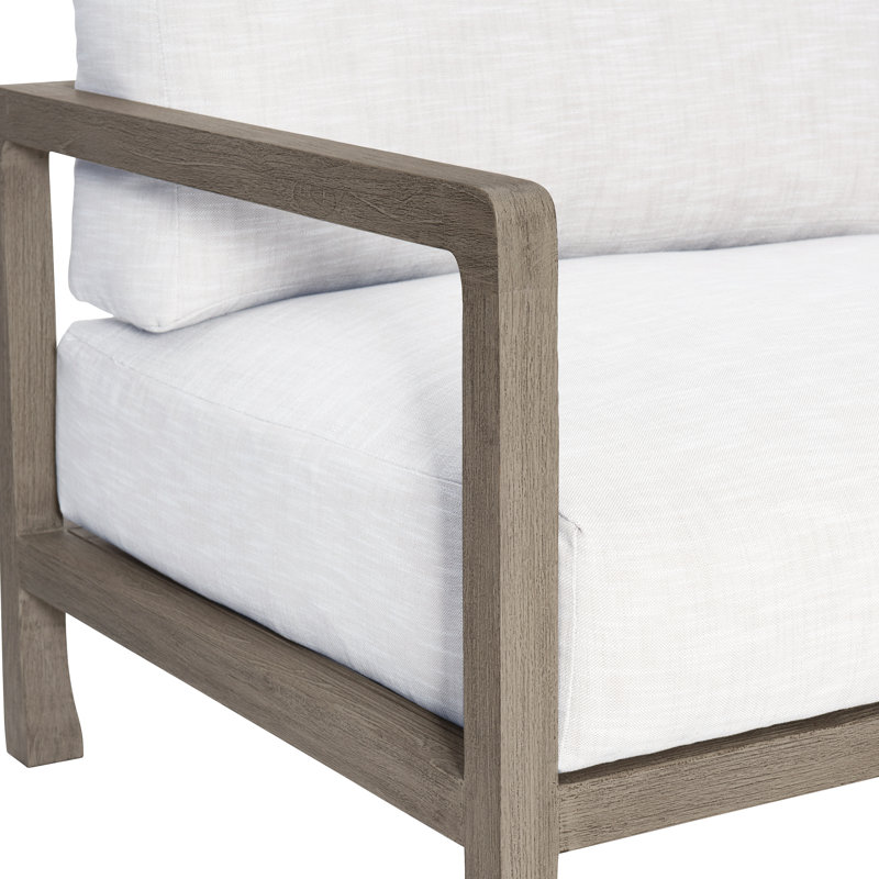 Tanah 80'' Wide Teak Loveseat with Cushions