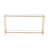 Zanilah Metal Twisted Rope Inspired 1 Shelf Gold Console Table with Mirrored Top and Shelf
