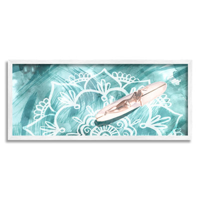 «Femelle», surfeuse abstraite, motif floral, côte noire, estampe numérique, art texturé par Jennifer Paxton Parker