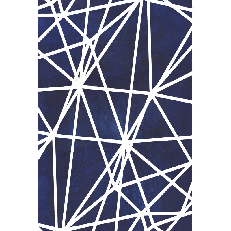 Indigo Pattern I by Grace Popp - Wrapped Canvas Painting, 46cm H x 30cm W x 3.8cm D