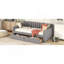 Lit de jour polyvalent pour lit simple avec tiroirs et support en lattes de bois, un ajout élégant et fonctionnel à toute chambre à coucher-922053974