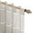 Lashya Premium Striped Faux-Linen Semi-Sheer Rod Pocket w/ Back Tab Curtain Panels-1701328687-1701328673