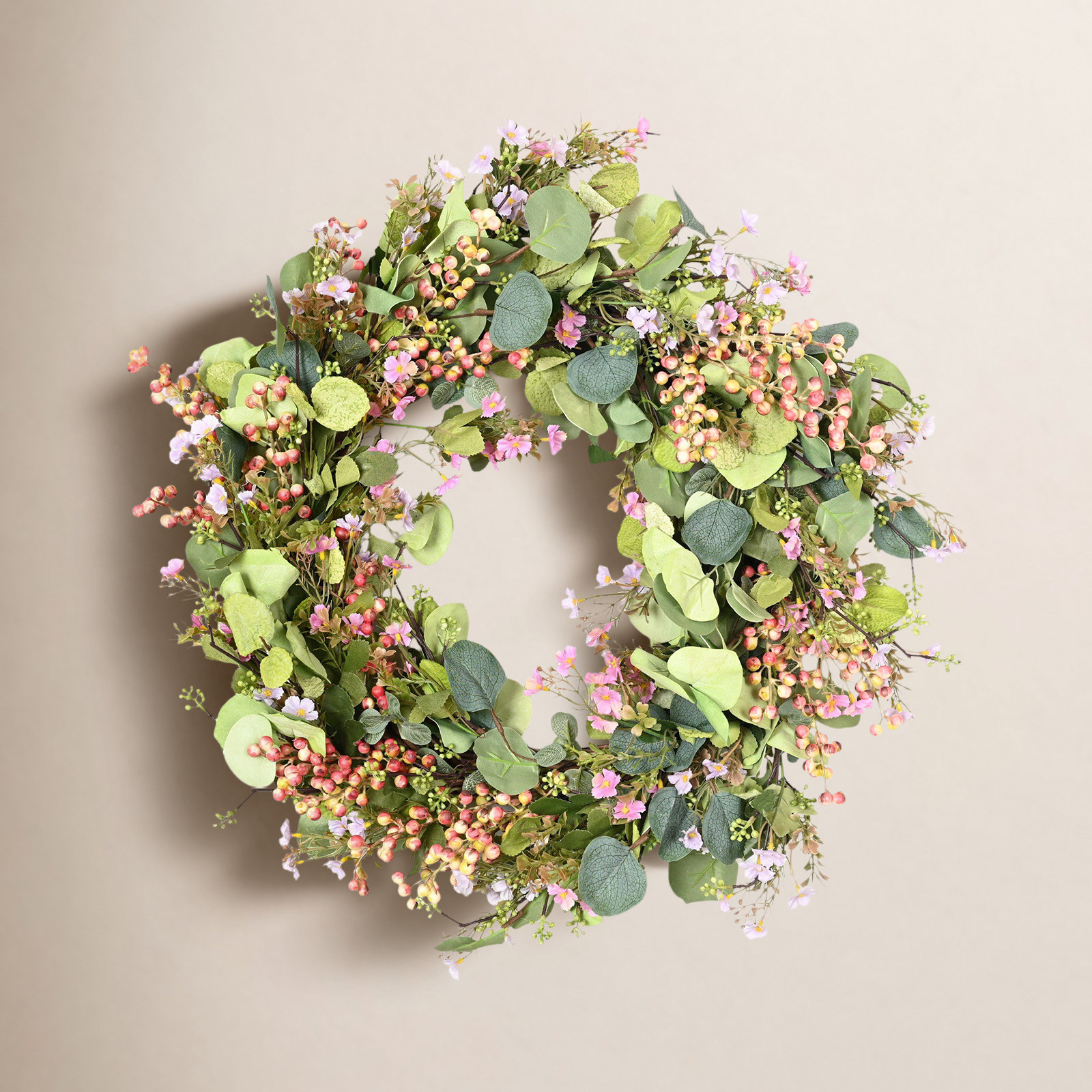 24" Wildflower Thanksgiving Front Door Wreath