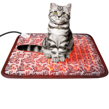 Waterproof Pet Electric Heating Pad Dog Cat Carpet Warming Mat with Chew Resistant Steel Cord Tucker Murphy Pet Size: 1 H x 17.2 W x 17.2 D