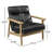 Eve Ford Genuine Leather Armchair-1555380937