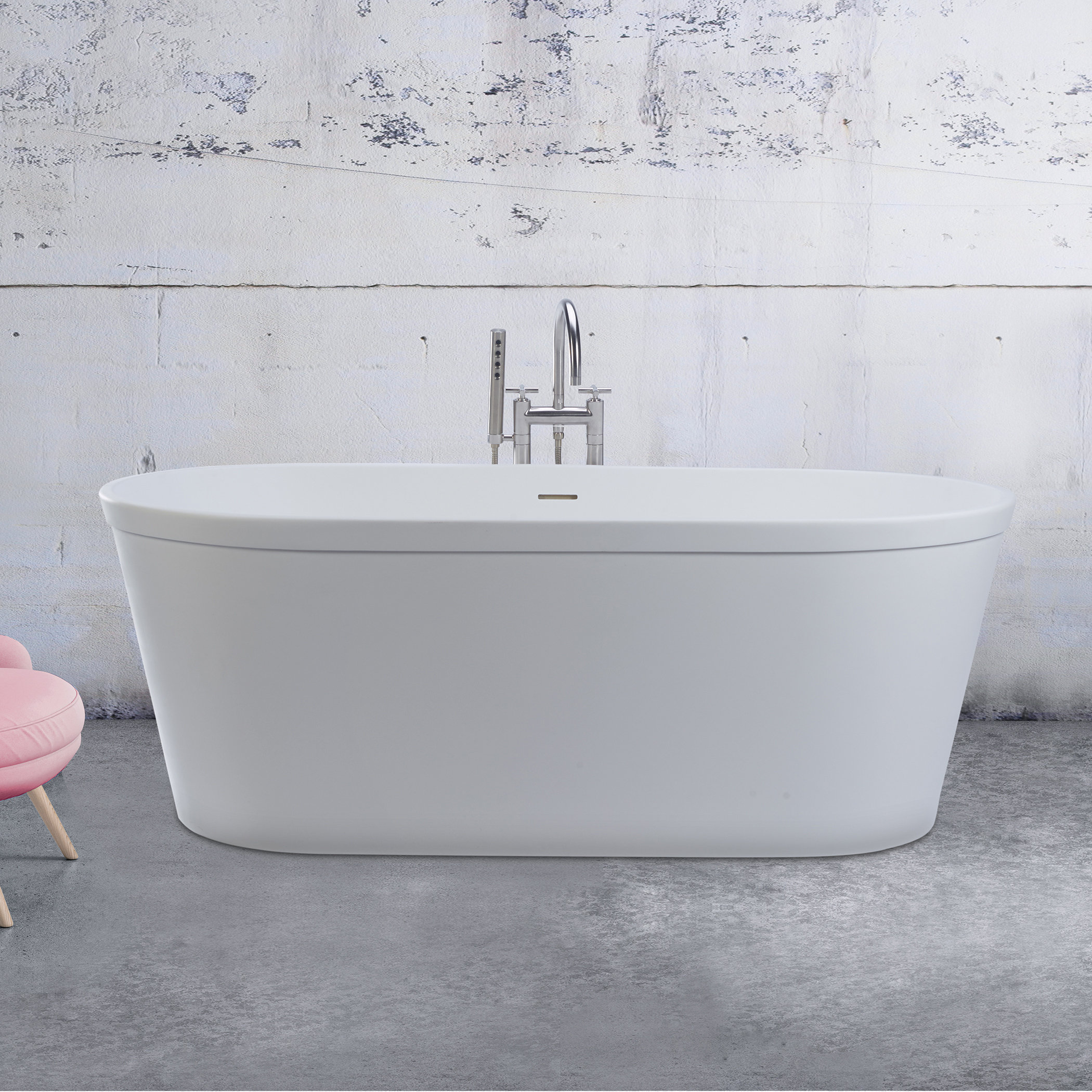 MTI Baths The Blake 66" Freestanding Air Bathtub Wayfair
