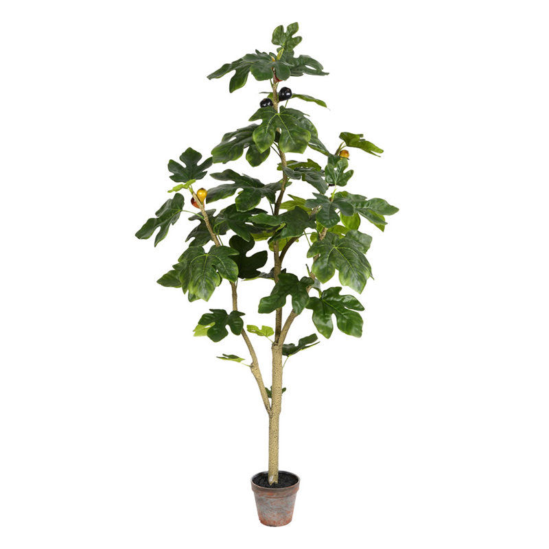 Figuier artificiel en pot, H 48 po x l 28 po x P 28 po