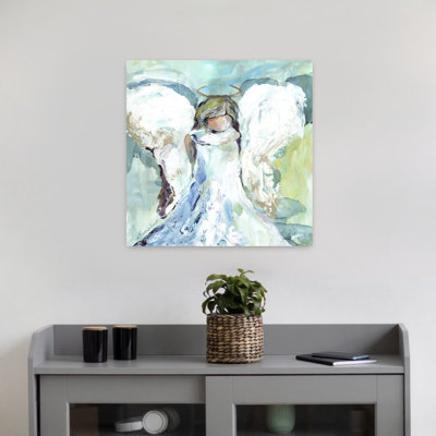 Guard And Protect Angel Abstract Contemporary Winter Art