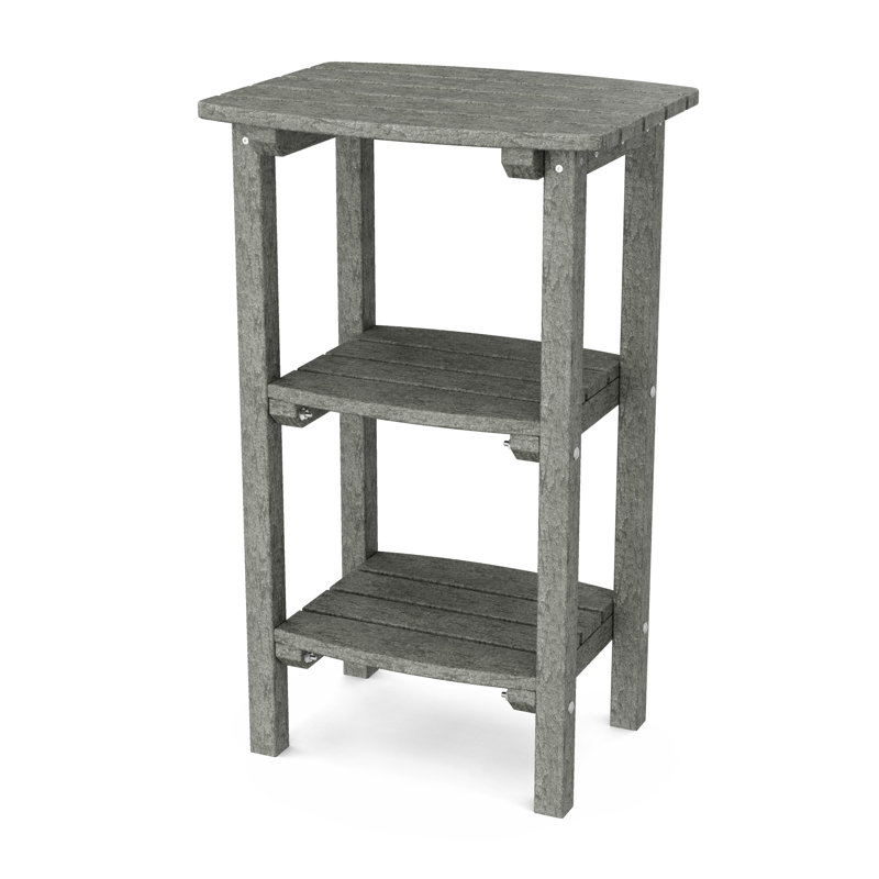 Table d'appoint Classic à 3 tablettes, Gris foncé