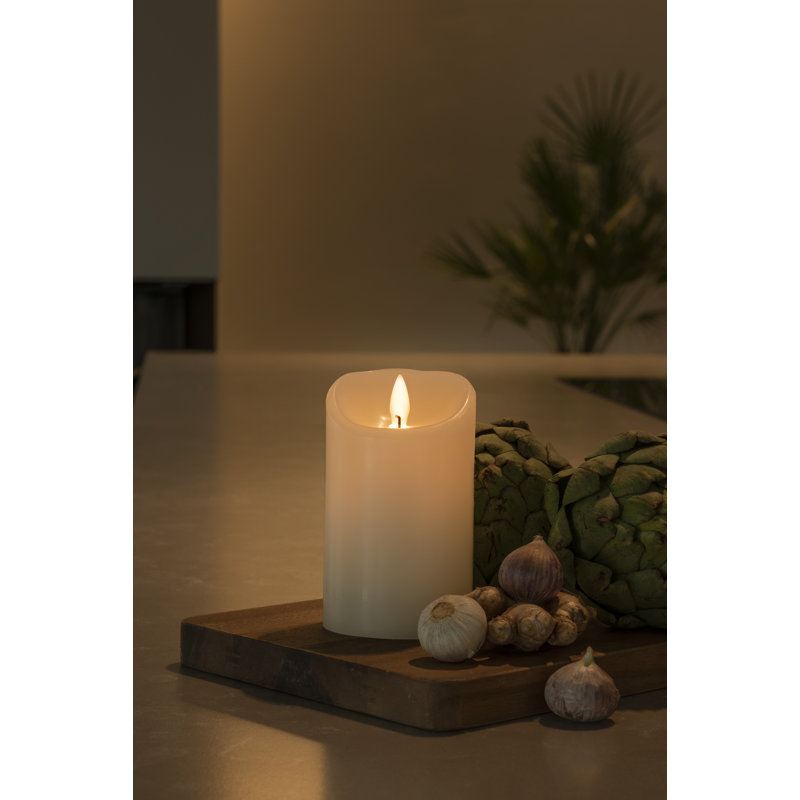 Unscented Flameless Battery Candle, 1, 12.7cm H x 7.5cm W x 7.5cm D
