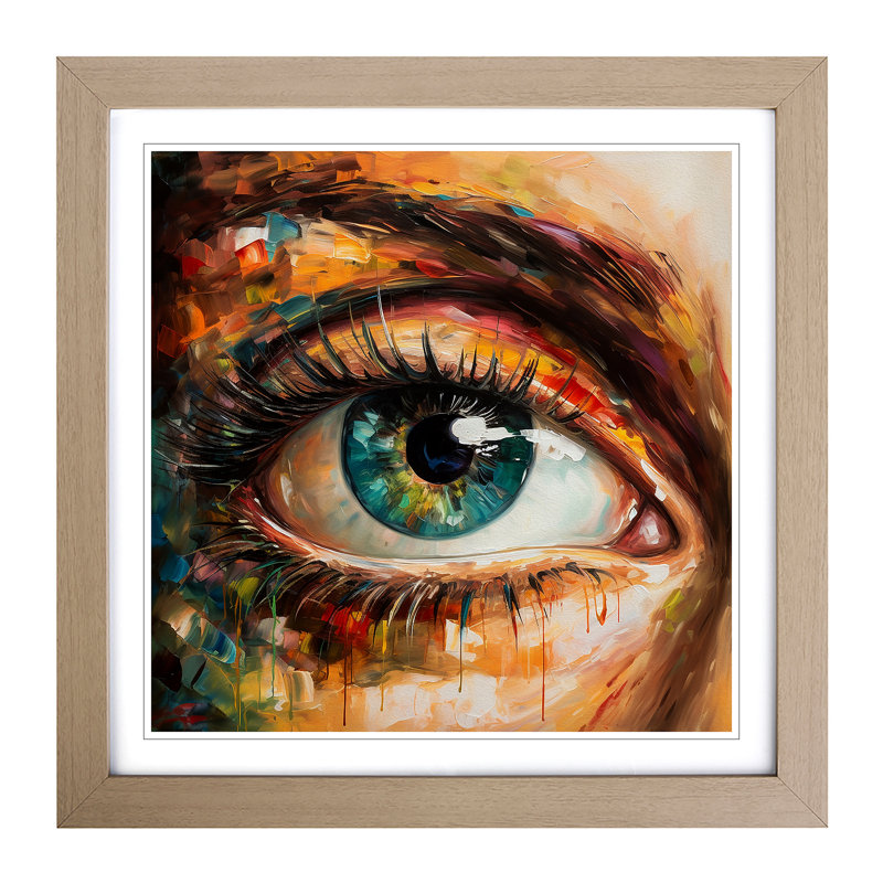 Single Picture Frame Print on Wood, Oak