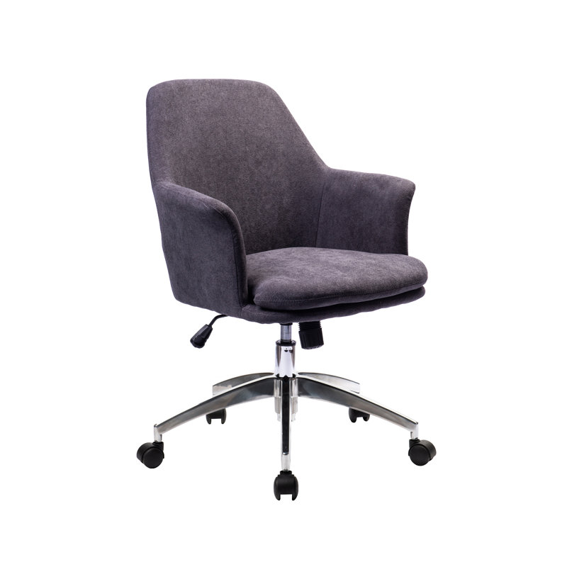 Chaise de travail Mahmud Porthos Home, Gris foncé