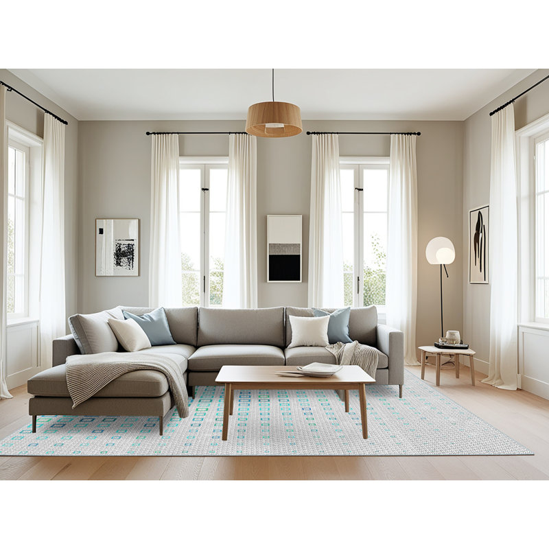 Pharris Geometric Indoor Rug, Rectangle 8' x 12'