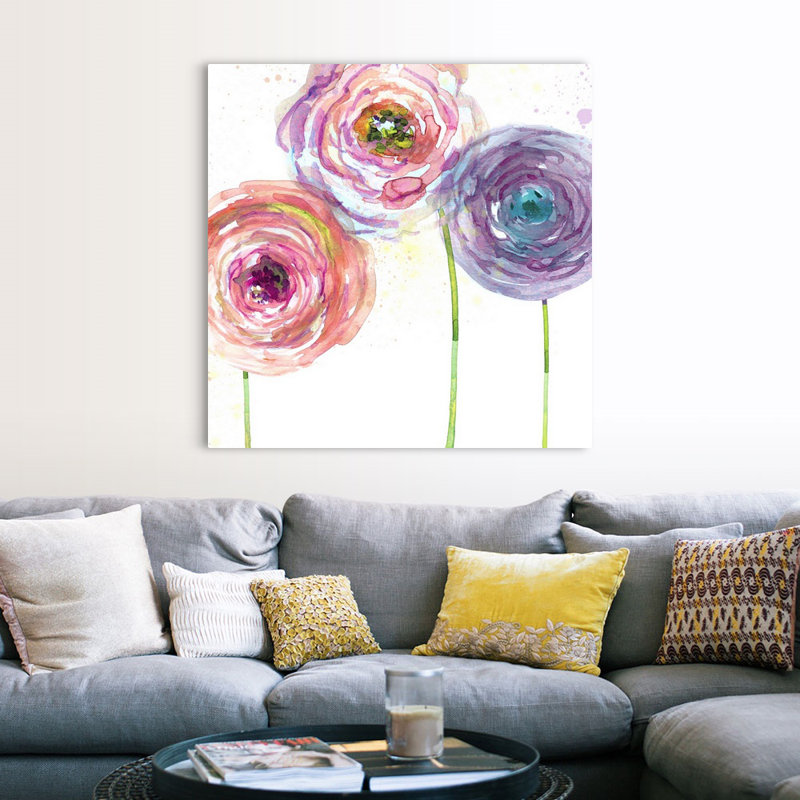 Summer Fields II - reproduction d'art sur toile, H 48 po x l 48 po x P 1,25 po, Toile tendue