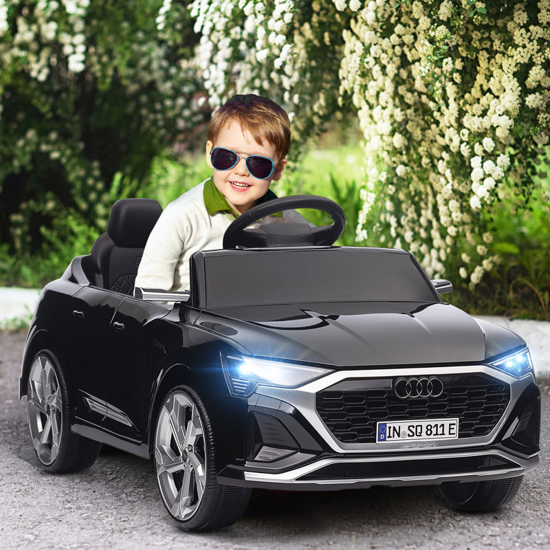Voiture sous licence 12V 12V avec Q8 etron Sportback, Noir, noir, noir, noir