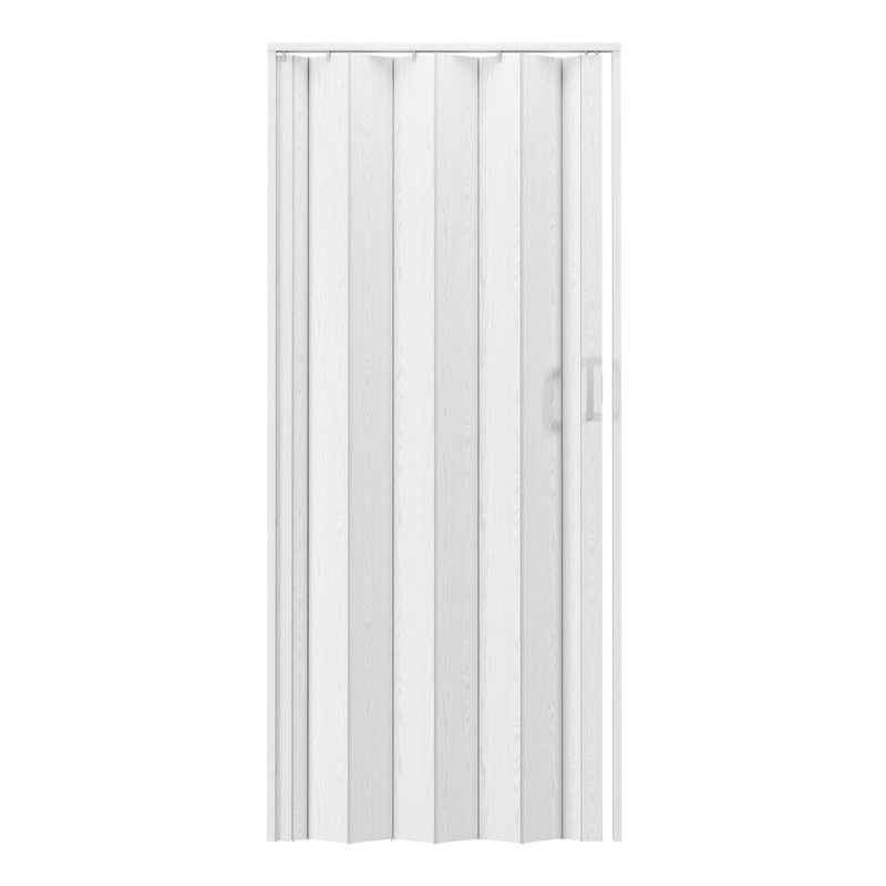 Portes accordéon pliables en PVC ou cloison d'intimité pour usage interne, H 80 po x l 32 po x P 0,75 po, Chêne blanc