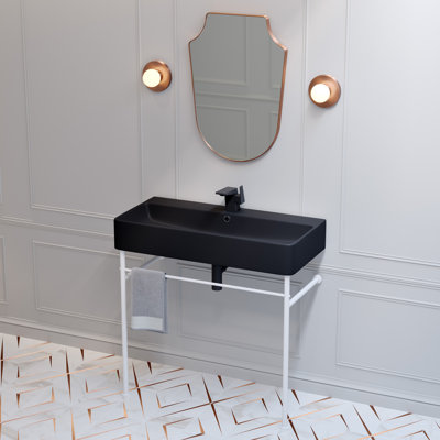 Lavabo console en céramique Claire