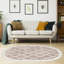 Tapis géométrique brun / beige Atchison-118256712