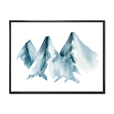 " Blue High Mountain Range II " Painting Print