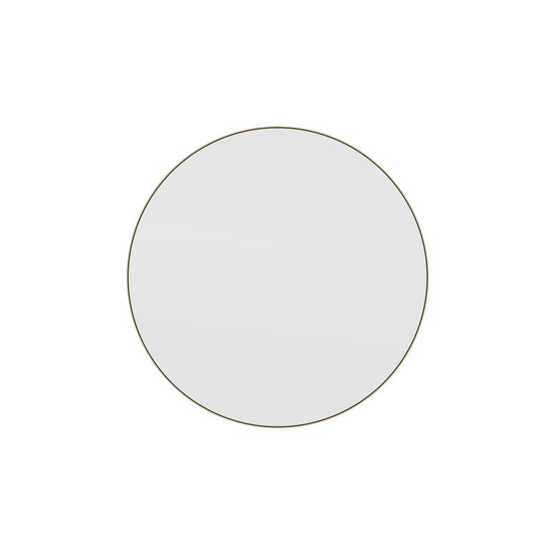 Modern & Contemporary Bathroom/Vanity Mirror, Satin Brass