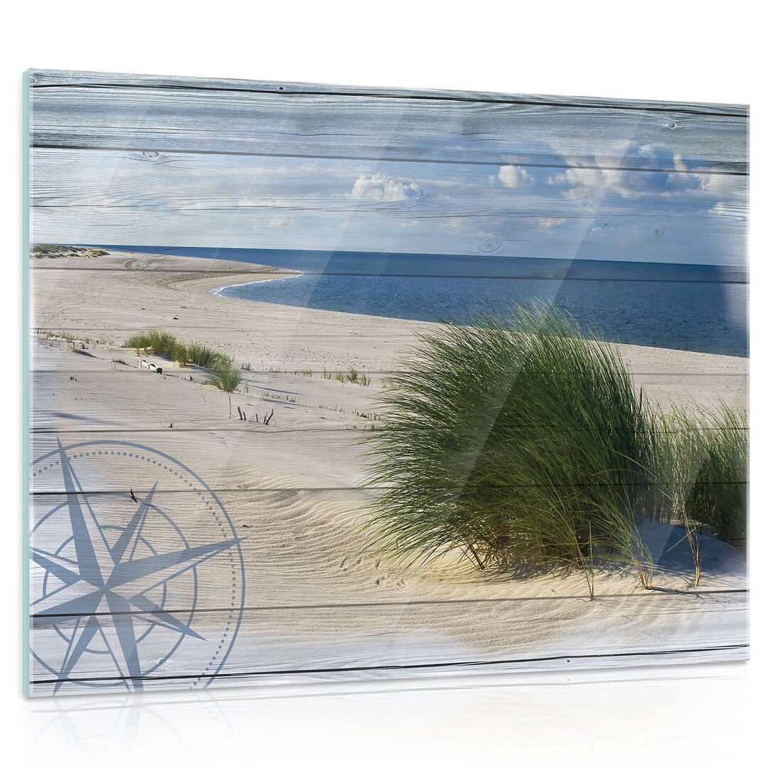 Glasbild Strand