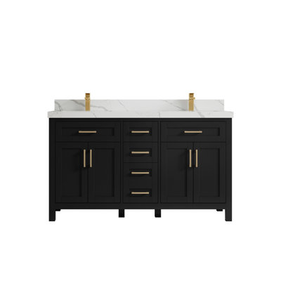 Ensemble de meuble-lavabo double 60 po Adeyne