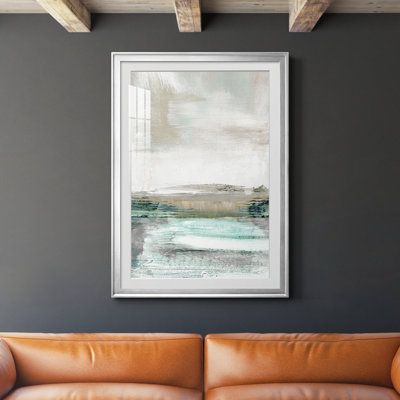 Summer Teal I - peinture sur toile encadrée