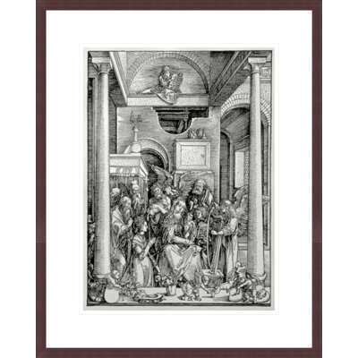 La Vierge et l'enfant avec les saints par Albrecht Dürer, impression giclée sur cadre