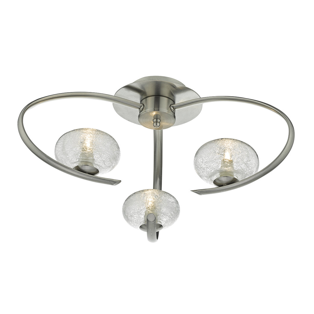 Mcginnis 3-Light Semi Flush Mount
