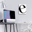 Art mural en verre acrylique "E Is For Easier On White" par Mercedes Lopez, Wrought Studio ™-2135885549