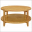Ensemble de table basse et de table de bout 2 pièces en érable, parfait pour les intérieurs de campagne moderne avec une chaleur intemporelle et polyvalente.