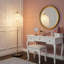Lampe sur pied en cristal élégante à trois lumières - Conception en cascade rétro, brins de perles de cristal en forme de raisin jumelés à une base en marbre, idéale pour décorer les salons, les chambres à coucher ou les bureaux (ampoules vendues séparément)