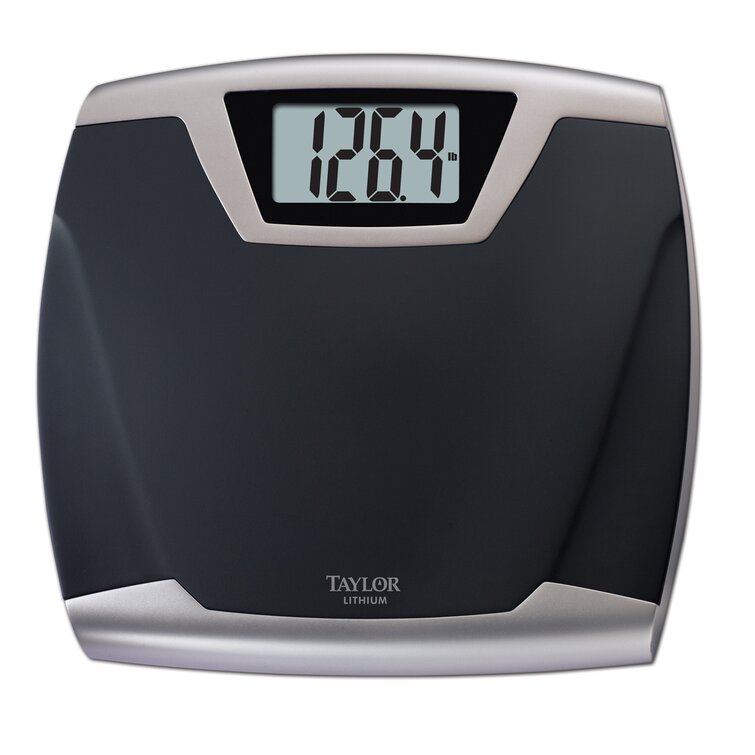 Taylor Precision Products Digital Scales, Extra High 440 LB Capacity,  Rubberized Anti-slip Mat