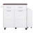 47.2" Wide Kitchen Island With Drop Leaf And Freestanding Rack-826906555