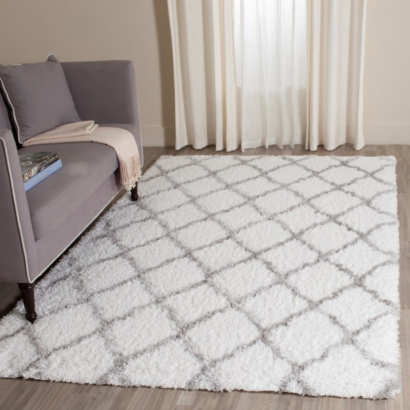 Brimfield Indie Shag Performance Geometric Rug, Rectangle 9' x 12'