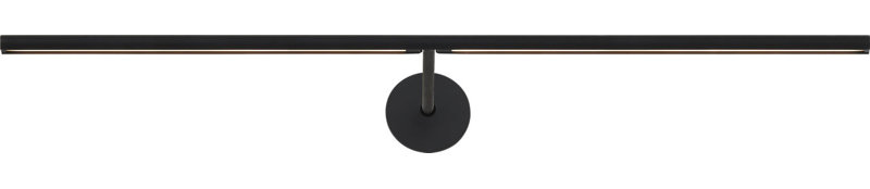 Plural Dome Picture Light, 0.5" H x 24" W x 8.9" D, 17.4, Nightshade Black