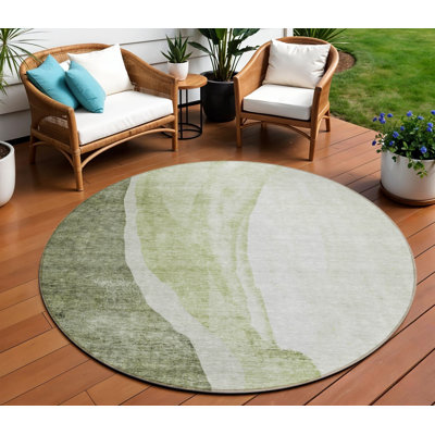 Tapis beige rond 8 po