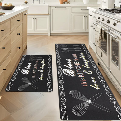 Tapis de cuisine antidérapant et antidérapant (ensemble de 2)