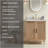 Fully Assembled 36''  Light Coffee Freestanding Single Sink Bathroom Vanity With Wood Construction -756995428