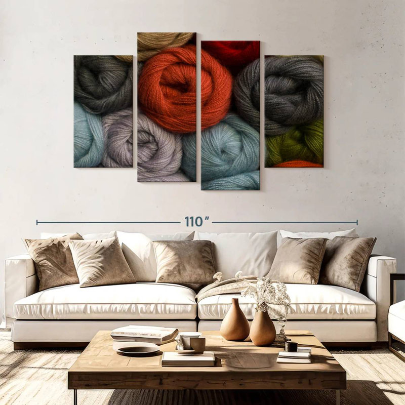 Senne Knitting Yarns, 54" H x 84" W