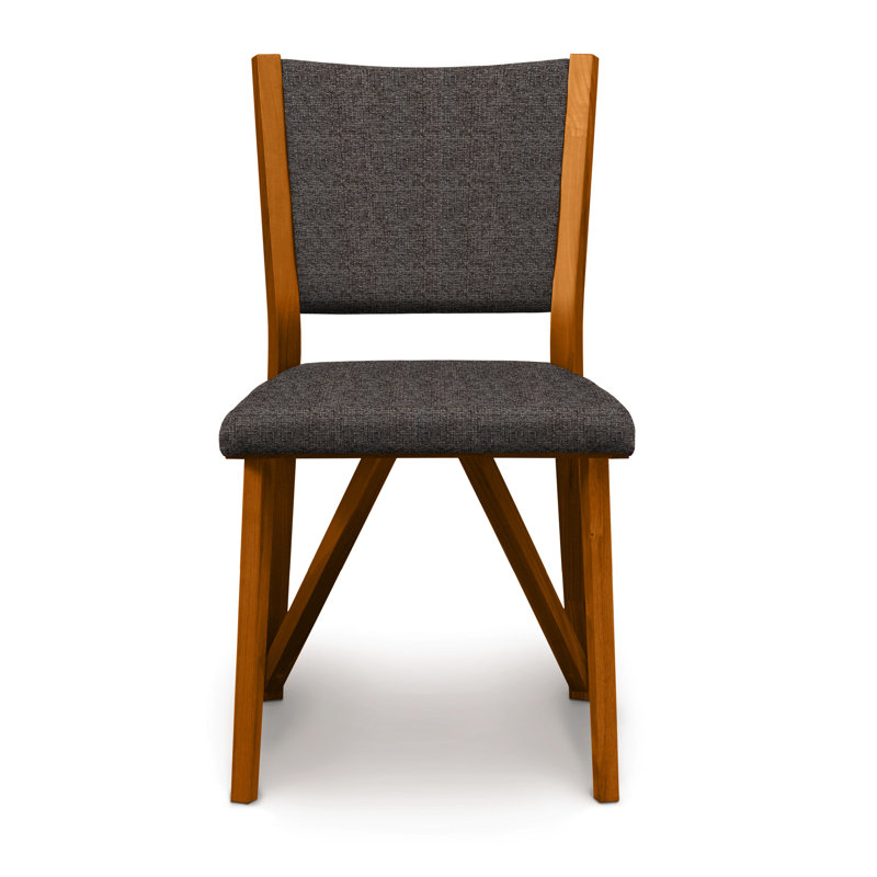 Exeter Upholstered Dining Chair, Fabric Dark Slate, Autumn Cherry