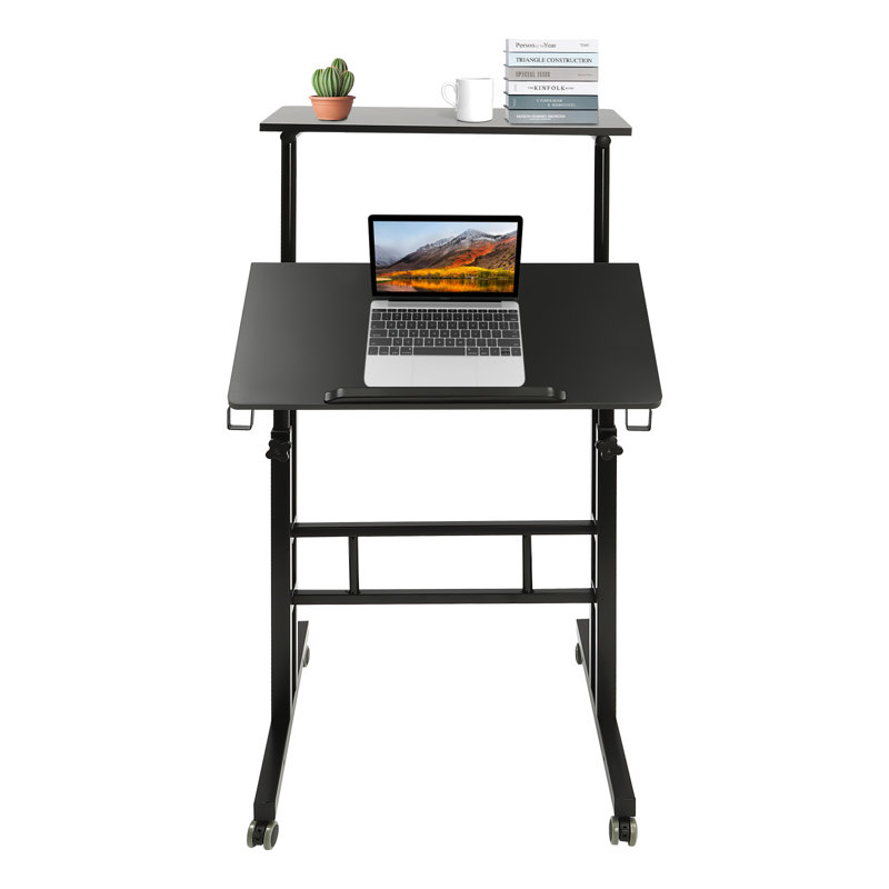 Bureau pour travailler debout à hauteur ajustable, Noir