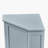 Bathroom Cabinet Triangle Corner Storage Cabinet with Adjustable Shelf Modern Style MDF Board-137064783